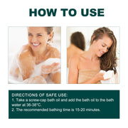 Moisturizing Bath Oil Deep Nourishing Gentle Cleansing Anti Drying Smoothing Brightening Relieve Fatigue Soothing Body Bath Oil