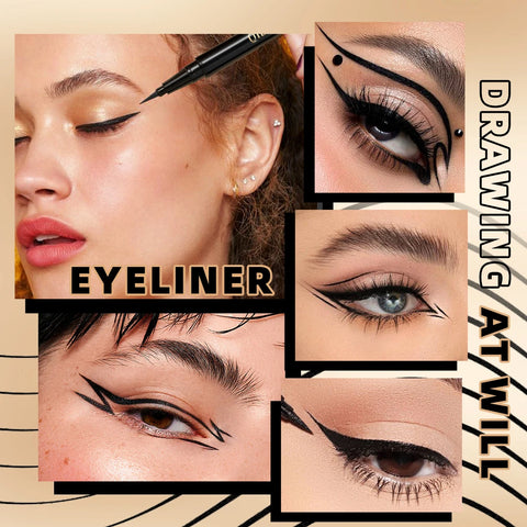 Long Lasting Black Liquid Eyeliner Waterproof Eye Liner Pencil Quick Drying Not Bloom Natural Eyeliner Liquid Pen Cosmetic Tools