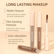 8 Colors Matte Liquid Eyeshadow Neutral Naked Smooth Creamy Eyeshadow Lightweight High-pigmented and Waterproof