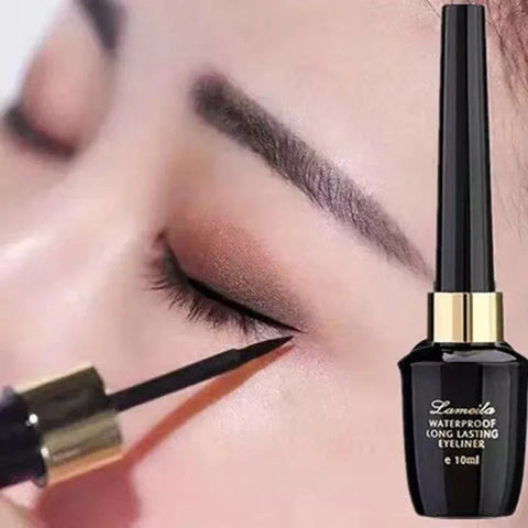 Black Liquid Eyeliner Pen with Ultra-Fine Hard Tip - Long-Lasting & Waterproof | Perfect for Precise Lining (Daily/Party Makeup)