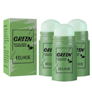 Face Clean Mask Green Tea Stick Deep Cleansing Mud Film Oil Control Remove Blackheads Pores Shrink Beauty Skin Set for Travel