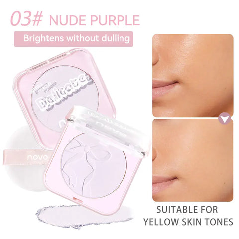 Oil-Control Setting Powder, Long-Lasting Soft-Focus Moisturizing Setting Powder, Pore-Minimizing, Waterproof And Sweat-Proof