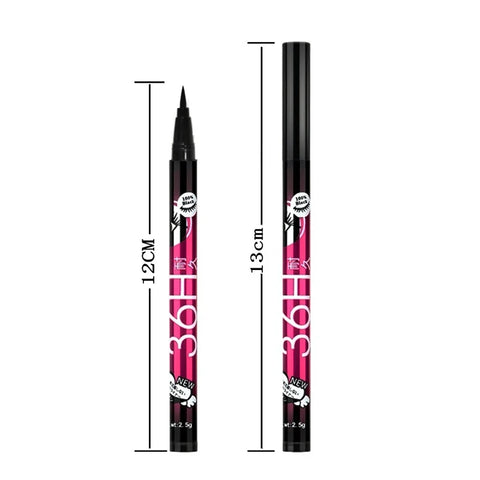Black Smooth Liquid Eyeliner Pen Waterproof Long-lasting Ultra-fine Tip Easy To Color for Create Big Eyes Eyeliner Cosmetics