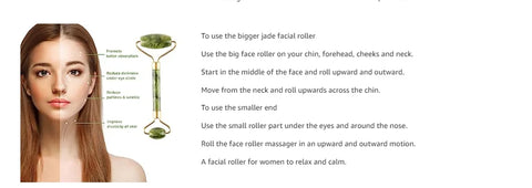 Gua Sha Jade Roller Facial Tools Face Roller and gua shua Set for Puffiness and Redness Reducing Skin Care Gift for Women Green