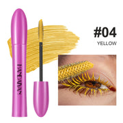 10 Colors Waterproof Volumizing Mascara Smudge-Proof Curling Long-Lasting Sapphire Blue Pink Mascara for Eye Makeup Cosmetics