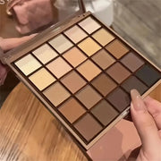 25 Color Eyeshadow Palette Natural Gray Brown Earthy Tone Coffee Chocolate Style Makeup Shadows for Eyes Make Up Women Cosmetics