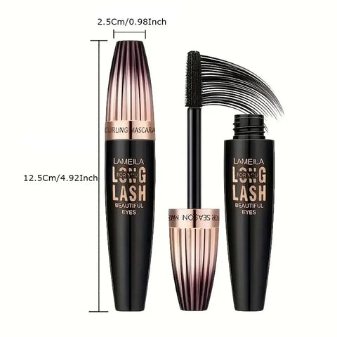 Waterproof 4D Mascara Thick Long Smudge-proof Plump Encrypted Long-lasting Curling Large Eye Makeup Makeup Tools