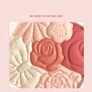 Makeup Blush Palette Natural Contour Highlight Palette Matte Pearlescent Embossed Petal Orange Blush Rouge Petal Blush Palette