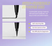 Ultra-Thin Black Eyeliner Pencil Waterproof Long Lasting Smooth 12 Colors Colorful Liquid Eyeliner High Makeup Pigment Eyeliner