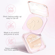 Oil-Control Setting Powder, Long-Lasting Soft-Focus Moisturizing Setting Powder, Pore-Minimizing, Waterproof And Sweat-Proof