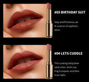 CHARMACY Nude Moisturize Lipstick Easy to Wear Professional Velvet 8 Color Luxury Lipsticks Makeup Cosmetic for Lip Women