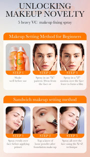 Waterproof Mattifying Setting Spray Long-lasting Glossy Matte Base Makeup Control Oil Non-Sticky Make-up Fixer Spray 150ml