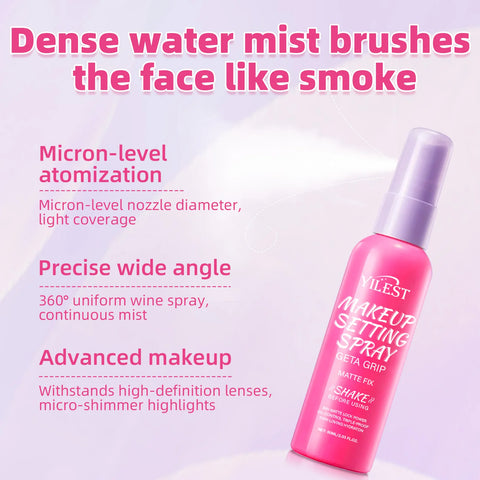 Matte Waterproof Setting Spray Glossy Matte Base Makeup Control Oil Non-Sticky Waterproof Long Lasting Make-up Fixer Spray