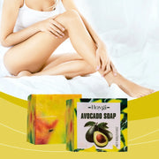 Avocado bath soap gently deeply moisturizing nourish skin cleansing pores refreshing oil control  bath body soap Skincare