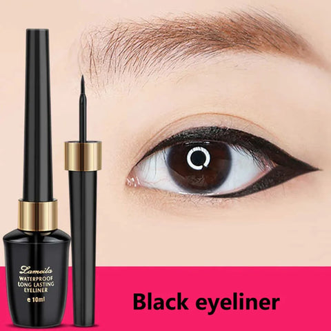 Eyeliner liquid waterproof sweat resistant Long-lasting hard-tipped gel eye ultra-fine black liquid eyeliner pen