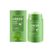 Face Clean Mask Green Tea Cleansing Stick Mask Smear Acne Shrink Blackhead Moisturizing Deep Cleansing Mask Film 40g Pores