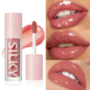Silky Lip Gloss - Waterproof, Long-Lasting Moisturizing Liquid Lipstick with Mirror Finish, Non-Sticky, Full Shine, Fade-Resista