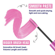 10 Colors Waterproof Volumizing Mascara Smudge-Proof Curling Long-Lasting Sapphire Blue Pink Mascara for Eye Makeup Cosmetics