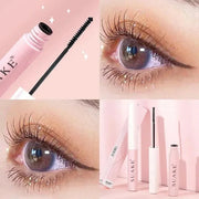 Silk Fiber Curling Mascara Ultra-Fine Brush Lengthening Volumizing Waterproof Smudge-Proof Long-Lasting Natural Lashes Cosmetics