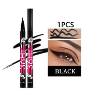 Black Smooth Liquid Eyeliner Pen Waterproof Long-lasting Ultra-fine Tip Easy To Color for Create Big Eyes Eyeliner Cosmetics