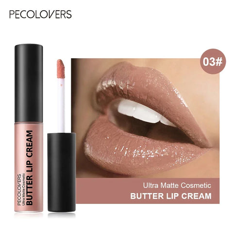 Sexy Red Nude Lipstick Waterproof Long Lasting Non-fade Matte Velvet Lip Glaze Non-stick Cup Lip Tint Women Makeup