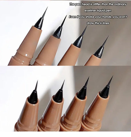 Eyeliner liquid pen is smooth, fast drying, waterproof, durable, not easy to smudge, and very thin eyeliner pen