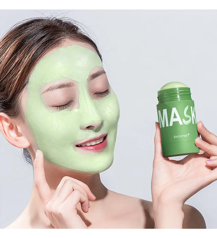 40g Face Clean Mask Green Tea/Rose Extract Cleansing Stick Deep Moisturizing Shrink Pores Blackhead Film Smear Oil Control Mask
