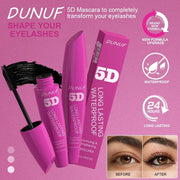 24H Wear Volumizing Mascara 5D Waterproof Lengthening Eyelash Cream For Thicker Fuller Lashes No Clumping