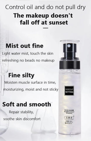 100ML Long-lasting Makeup Setting Spray, Waterproof, Sweatproof, Oil-control, Moisturizing, a setting spray that keeps your make