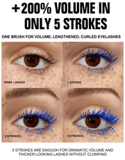 10 Colors Waterproof Volumizing Mascara Smudge-Proof Curling Long-Lasting Sapphire Blue Pink Mascara for Eye Makeup Cosmetics