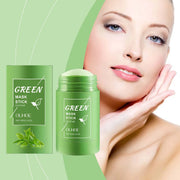 Face Clean Mask Green Tea Cleansing Stick Mask Smear Acne Shrink Blackhead Moisturizing Deep Cleansing Mask Film 40g Pores