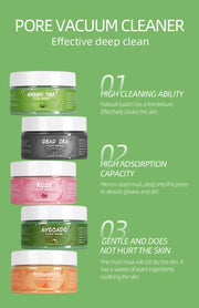 Turmeric Green Tea Rose Avocado Facial Mask Clay Mud Masks Moisturizing Removal Blackhead Whitening Face Mask Mud Skin Care