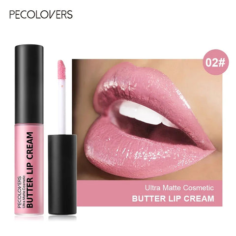 Sexy Red Nude Lipstick Waterproof Long Lasting Non-fade Matte Velvet Lip Glaze Non-stick Cup Lip Tint Women Makeup