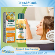 Moisturizing Bath Oil Deep Nourishing Gentle Cleansing Anti Drying Smoothing Brightening Relieve Fatigue Soothing Body Bath Oil