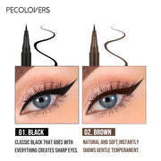 Black Liquid Eyeliner, Quick-drying, Smudge-proof, Sweat-proof and Waterproof, Long-lasting Slim Eyeliner