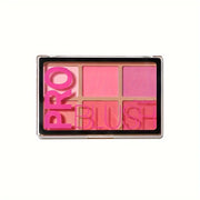 6 Shades Blush-Looking Matte Shimmery Blush Makeup Palette, Contour and Highlight, Long-Wearing, Blendable Makeup Palette