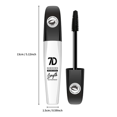 7D mascara waterproof and easy to remove makeup, no smudging and no makeup removal, slender and curled thick mascara