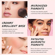 6 Shades Blush-Looking Matte Shimmery Blush Makeup Palette, Contour and Highlight, Long-Wearing, Blendable Makeup Palette