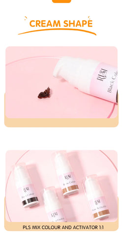 RISI Brow Lamination Brow Tint kit Long Lasting Waterproof Professional Brow Tint 3 Colors Eye Brow Tint Brow Tint