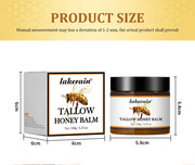 Honey Tallow Balm Beef Tallow Balm Moisturizing Cream for Soft Smooth Skin Handmade All-Natural Moisturizer Antioxidant Skincare