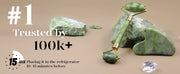 Gua Sha Jade Roller Facial Tools Face Roller and gua shua Set for Puffiness and Redness Reducing Skin Care Gift for Women Green