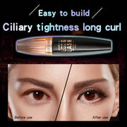 Waterproof 4D Mascara Thick Long Smudge-proof Plump Encrypted Long-lasting Curling Large Eye Makeup, Makeup Tools