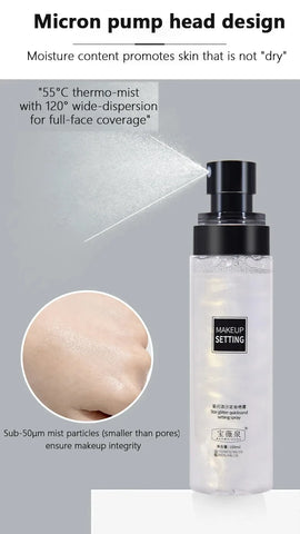 100ML Long-lasting Makeup Setting Spray, Waterproof, Sweatproof, Oil-control, Moisturizing, a setting spray that keeps your make