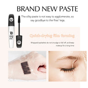 7D mascara waterproof and easy to remove makeup, no smudging and no makeup removal, slender and curled thick mascara