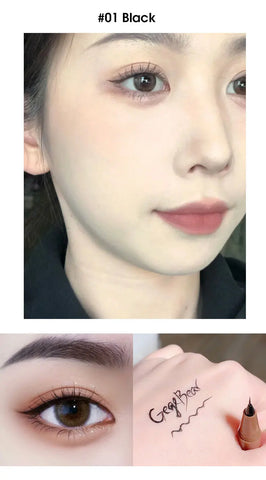 Eyeliner liquid pen is smooth, fast drying, waterproof, durable, not easy to smudge, and very thin eyeliner pen