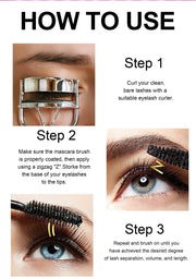 10 Colors Waterproof Volumizing Mascara Smudge-Proof Curling Long-Lasting Sapphire Blue Pink Mascara for Eye Makeup Cosmetics