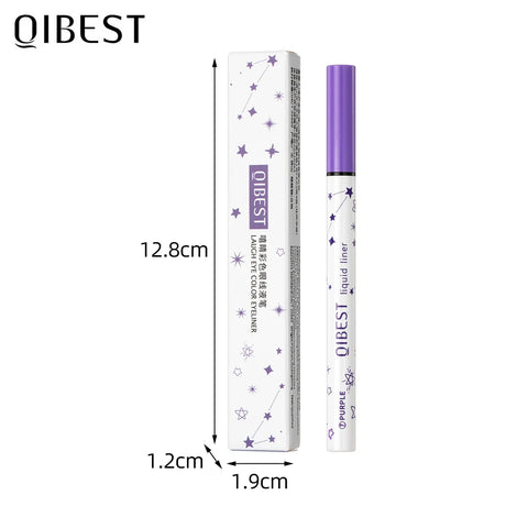 Ultra-Thin Black Eyeliner Pencil Waterproof Long Lasting Smooth 12 Colors Colorful Liquid Eyeliner High Makeup Pigment Eyeliner