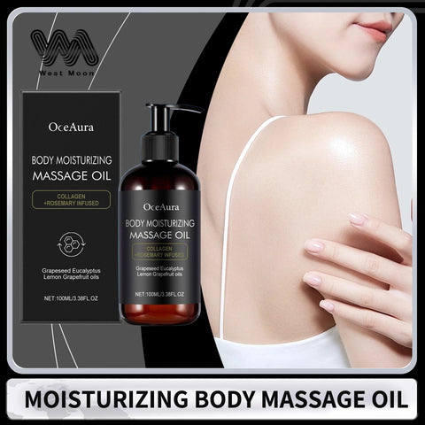 Moisturizing Body Massage Oil Nourishing Smoothing Skin Reduce Dryness Rosemary Oil Brighten Gentle Firming Body Spa Skin Care