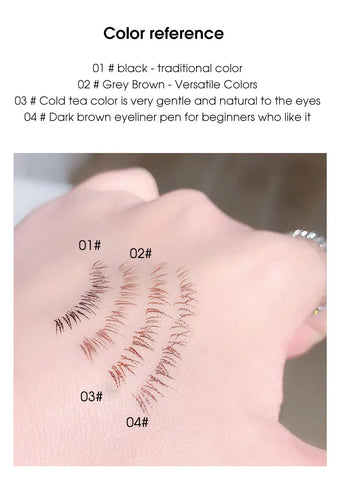 Eyeliner liquid pen is smooth, fast drying, waterproof, durable, not easy to smudge, and very thin eyeliner pen