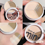 3 Colors Contour Concealer Palette with Brush Moisturizing Full Coverage Acne Spot Dark Circles Concealer Cream Makeup Cosmetics